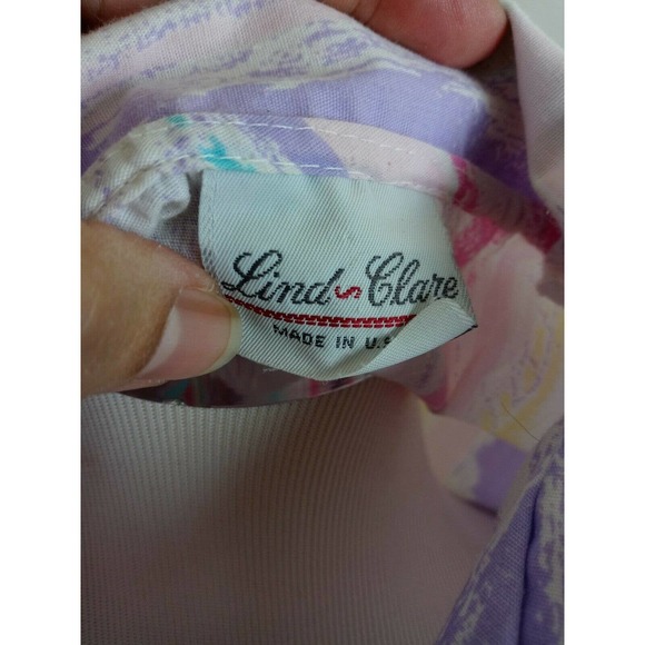 Lind Clare Pastel Button Polo Short Sleeve Top - Picture 7 of 7